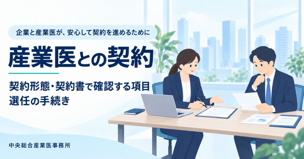 産業医との契約｜中央総合産業医事務所